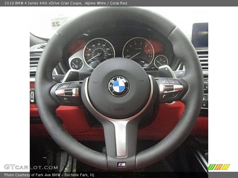 Alpine White / Coral Red 2019 BMW 4 Series 440i xDrive Gran Coupe