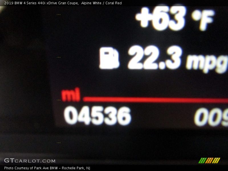 Alpine White / Coral Red 2019 BMW 4 Series 440i xDrive Gran Coupe