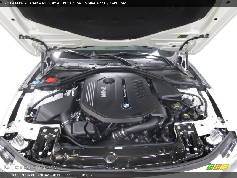 Alpine White / Coral Red 2019 BMW 4 Series 440i xDrive Gran Coupe