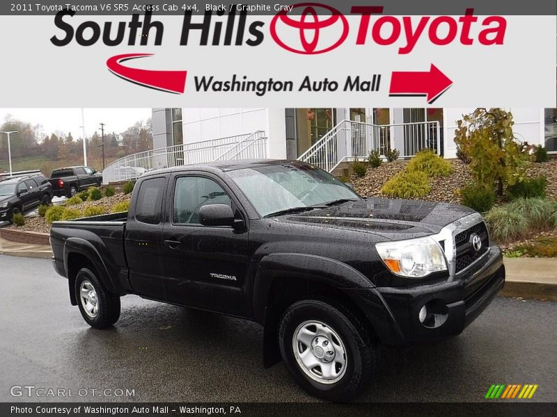 Black / Graphite Gray 2011 Toyota Tacoma V6 SR5 Access Cab 4x4