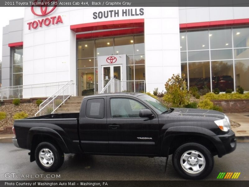 Black / Graphite Gray 2011 Toyota Tacoma V6 SR5 Access Cab 4x4