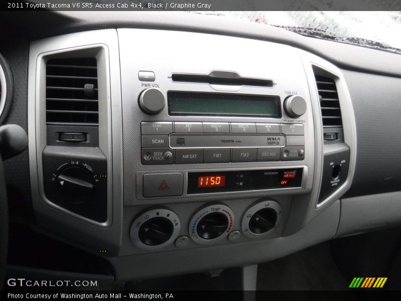 Black / Graphite Gray 2011 Toyota Tacoma V6 SR5 Access Cab 4x4