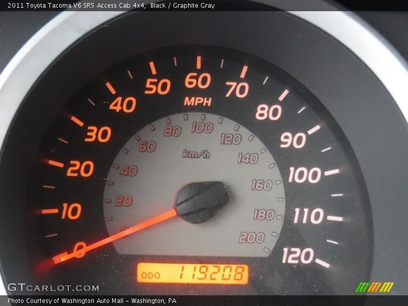 Black / Graphite Gray 2011 Toyota Tacoma V6 SR5 Access Cab 4x4