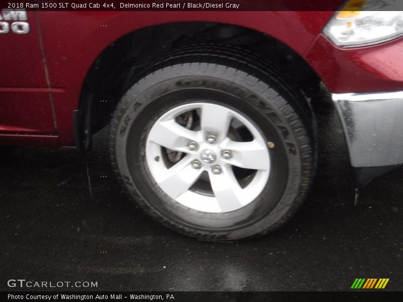 Delmonico Red Pearl / Black/Diesel Gray 2018 Ram 1500 SLT Quad Cab 4x4