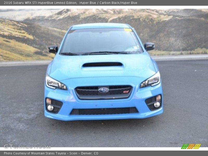 Hyper Blue / Carbon Black/Hyper Blue 2016 Subaru WRX STI HyperBlue Limited Edition