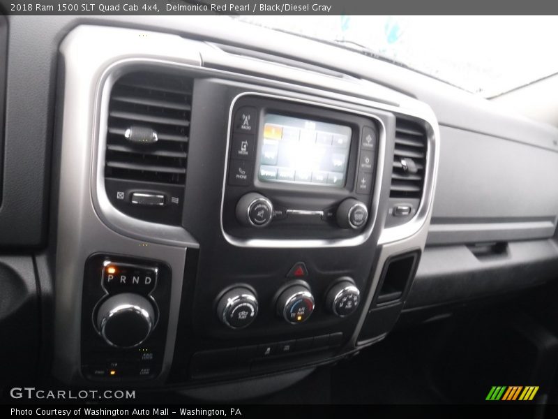 Delmonico Red Pearl / Black/Diesel Gray 2018 Ram 1500 SLT Quad Cab 4x4