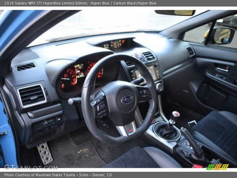 Hyper Blue / Carbon Black/Hyper Blue 2016 Subaru WRX STI HyperBlue Limited Edition