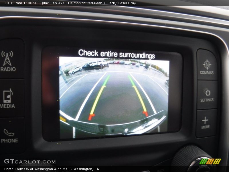 Delmonico Red Pearl / Black/Diesel Gray 2018 Ram 1500 SLT Quad Cab 4x4