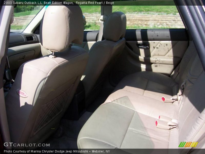 Regatta Red Pearl / Beige 2003 Subaru Outback L.L. Bean Edition Wagon