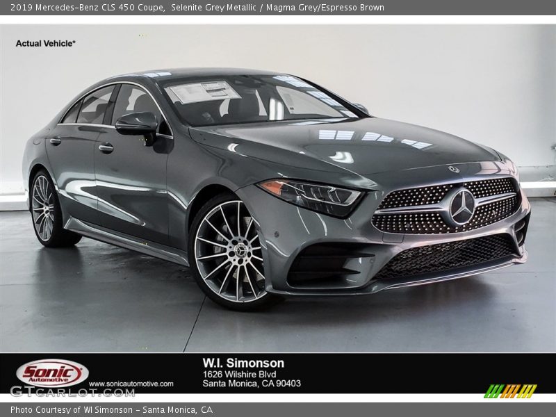 Selenite Grey Metallic / Magma Grey/Espresso Brown 2019 Mercedes-Benz CLS 450 Coupe
