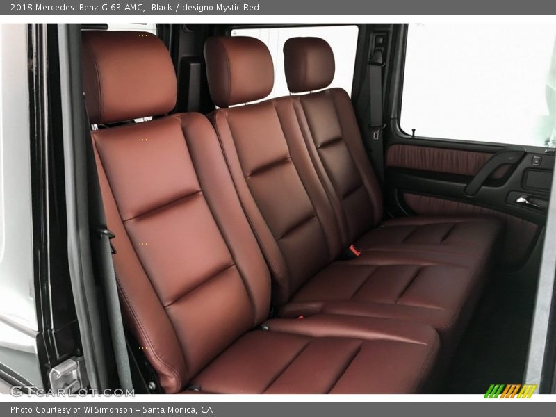 Rear Seat of 2018 G 63 AMG