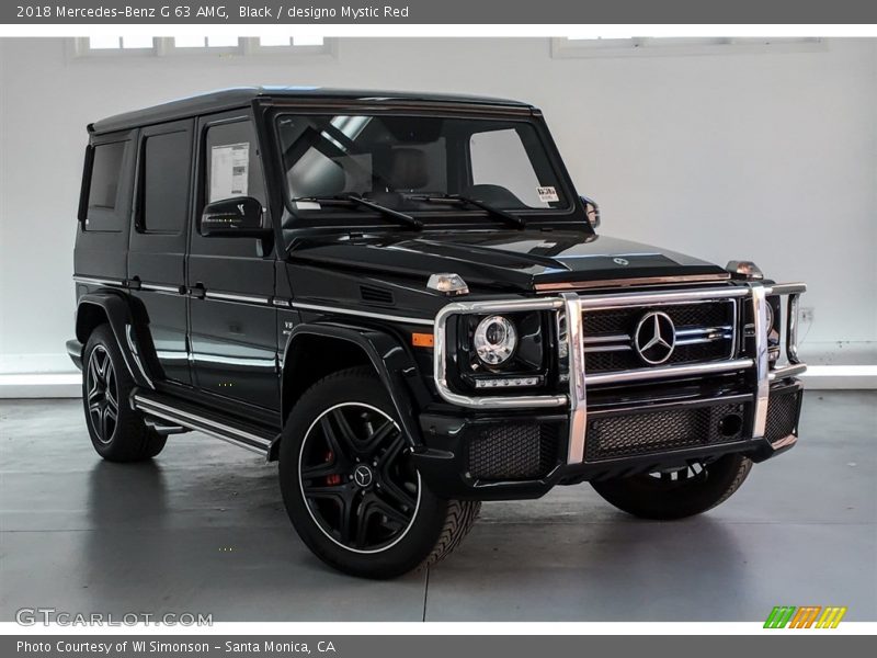 Black / designo Mystic Red 2018 Mercedes-Benz G 63 AMG