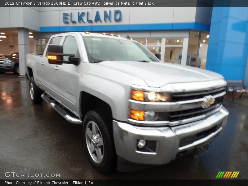 Silver Ice Metallic / Jet Black 2019 Chevrolet Silverado 2500HD LT Crew Cab 4WD