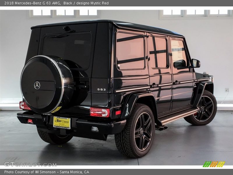 Black / designo Mystic Red 2018 Mercedes-Benz G 63 AMG