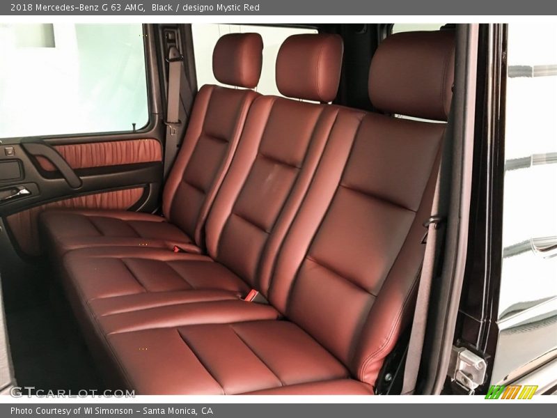 Rear Seat of 2018 G 63 AMG