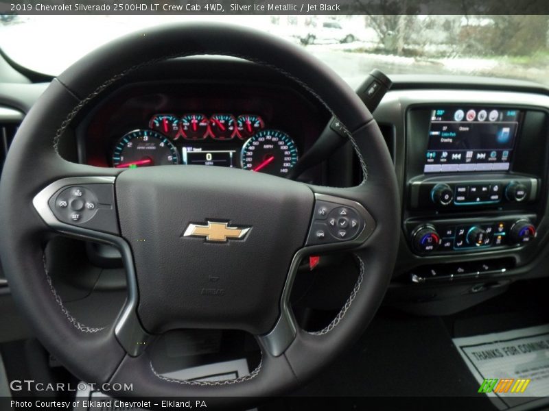 Silver Ice Metallic / Jet Black 2019 Chevrolet Silverado 2500HD LT Crew Cab 4WD