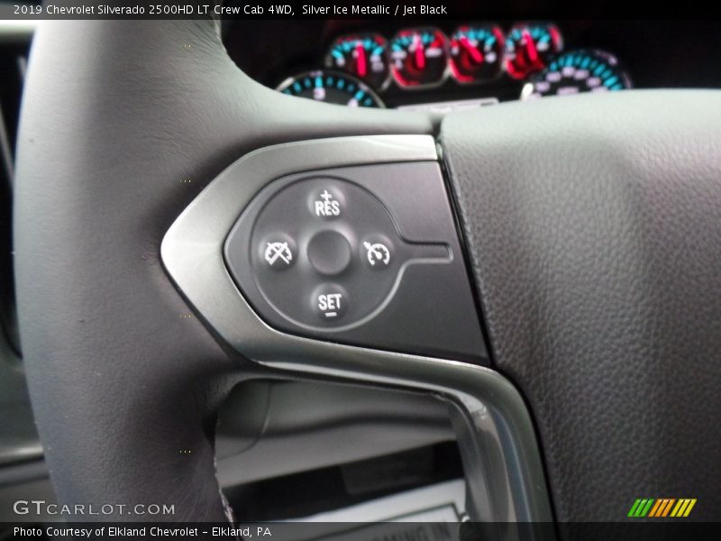 Silver Ice Metallic / Jet Black 2019 Chevrolet Silverado 2500HD LT Crew Cab 4WD