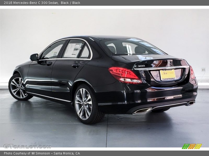 Black / Black 2018 Mercedes-Benz C 300 Sedan