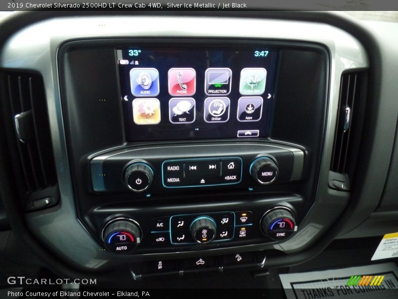 Silver Ice Metallic / Jet Black 2019 Chevrolet Silverado 2500HD LT Crew Cab 4WD