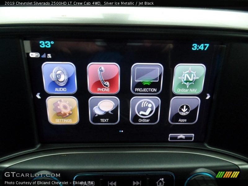 Silver Ice Metallic / Jet Black 2019 Chevrolet Silverado 2500HD LT Crew Cab 4WD