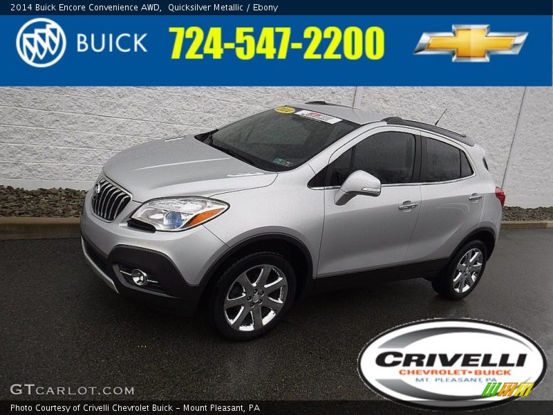 Quicksilver Metallic / Ebony 2014 Buick Encore Convenience AWD