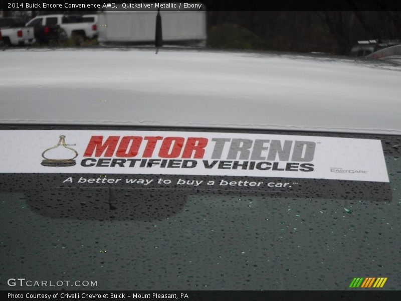 Quicksilver Metallic / Ebony 2014 Buick Encore Convenience AWD