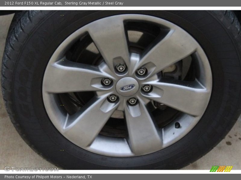 Sterling Gray Metallic / Steel Gray 2012 Ford F150 XL Regular Cab