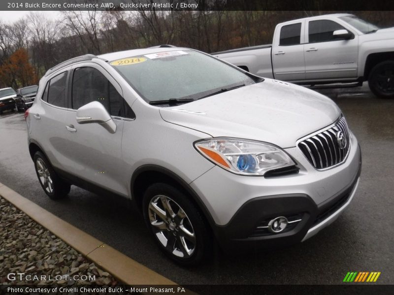 Quicksilver Metallic / Ebony 2014 Buick Encore Convenience AWD