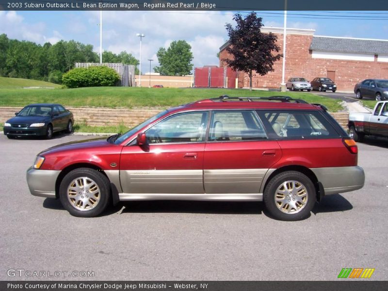 Regatta Red Pearl / Beige 2003 Subaru Outback L.L. Bean Edition Wagon
