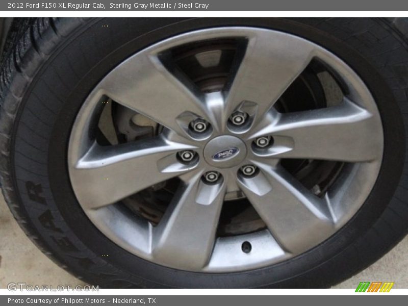 Sterling Gray Metallic / Steel Gray 2012 Ford F150 XL Regular Cab