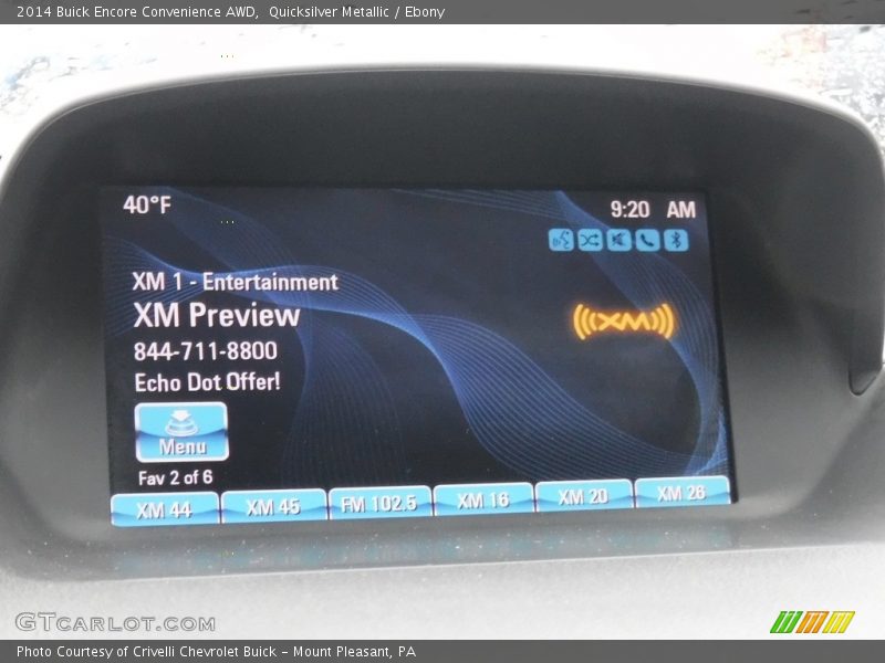 Quicksilver Metallic / Ebony 2014 Buick Encore Convenience AWD