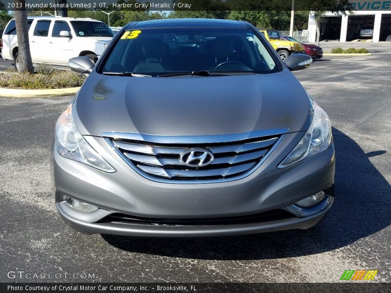 Harbor Gray Metallic / Gray 2013 Hyundai Sonata Limited 2.0T