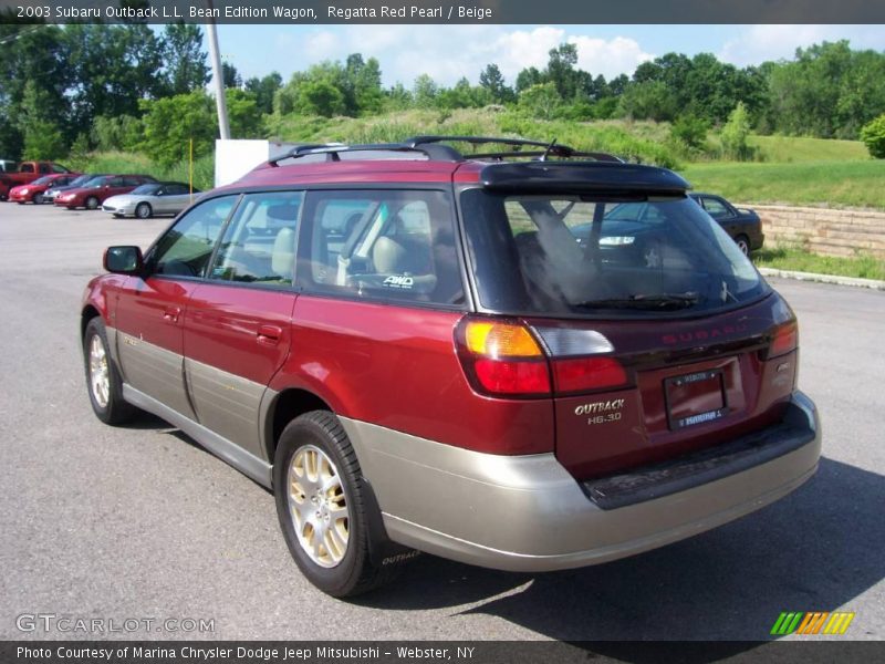 Regatta Red Pearl / Beige 2003 Subaru Outback L.L. Bean Edition Wagon