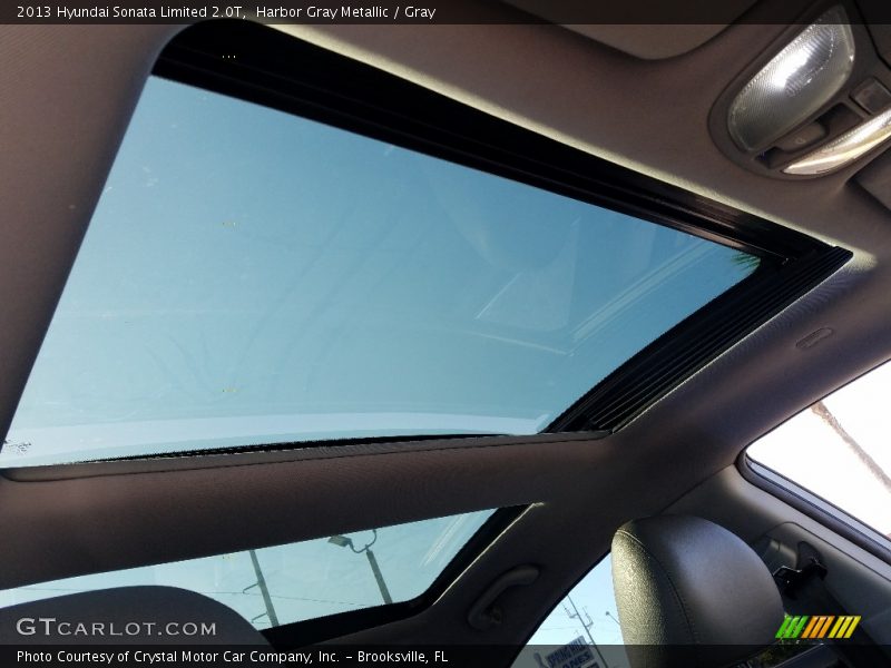 Harbor Gray Metallic / Gray 2013 Hyundai Sonata Limited 2.0T