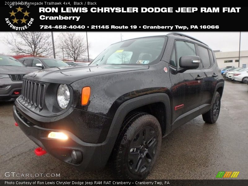 Black / Black 2018 Jeep Renegade Trailhawk 4x4