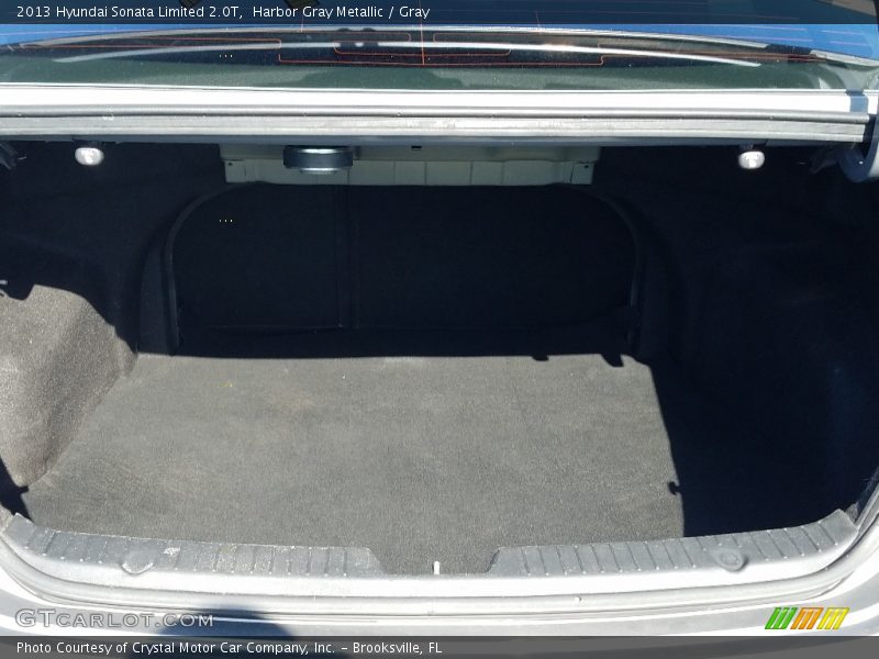 Harbor Gray Metallic / Gray 2013 Hyundai Sonata Limited 2.0T