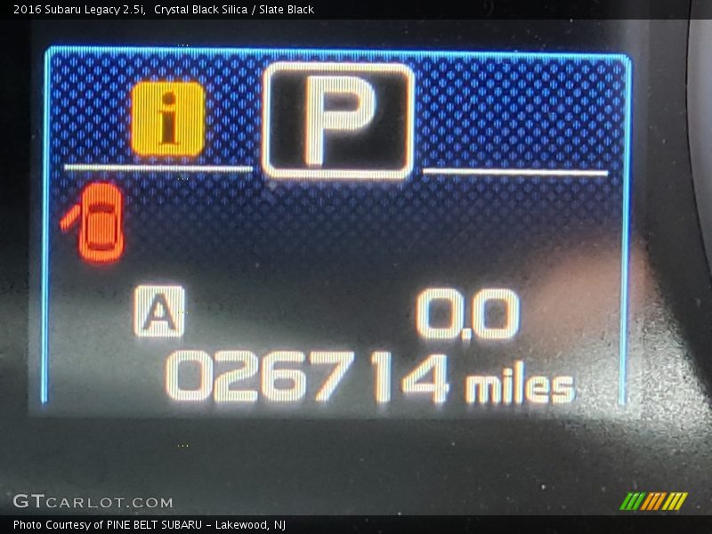 Crystal Black Silica / Slate Black 2016 Subaru Legacy 2.5i