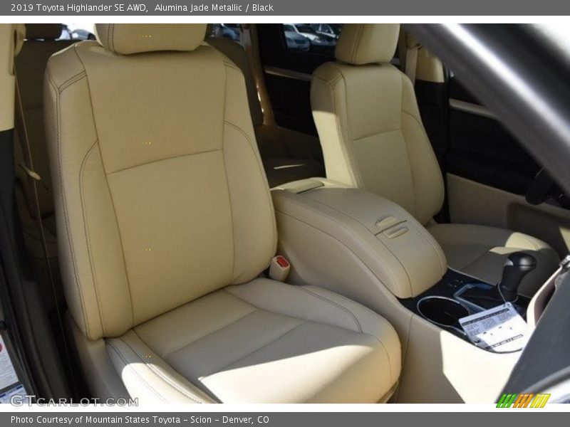 Alumina Jade Metallic / Black 2019 Toyota Highlander SE AWD