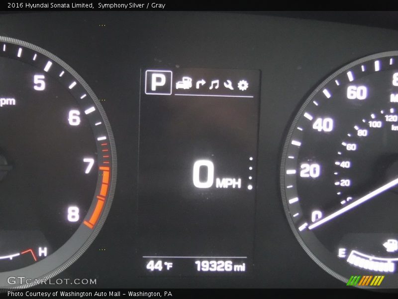 Symphony Silver / Gray 2016 Hyundai Sonata Limited