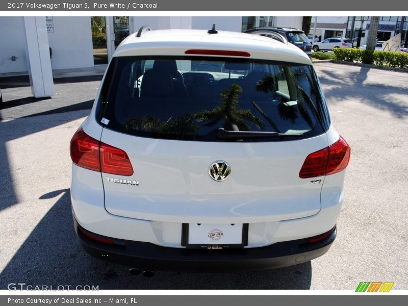 Pure White / Charcoal 2017 Volkswagen Tiguan S