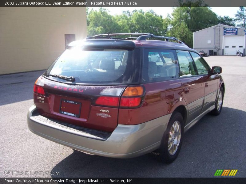 Regatta Red Pearl / Beige 2003 Subaru Outback L.L. Bean Edition Wagon