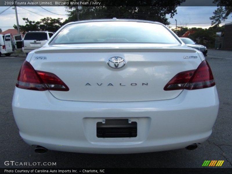 Blizzard White Pearl / Ivory 2009 Toyota Avalon Limited