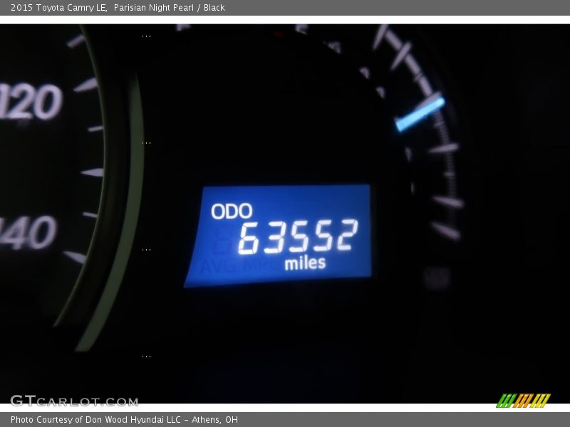 Parisian Night Pearl / Black 2015 Toyota Camry LE
