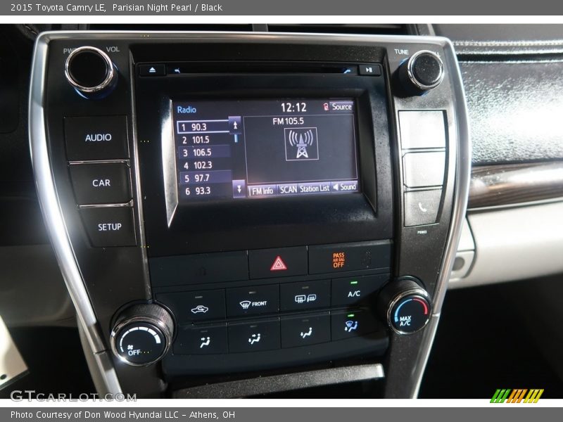 Parisian Night Pearl / Black 2015 Toyota Camry LE