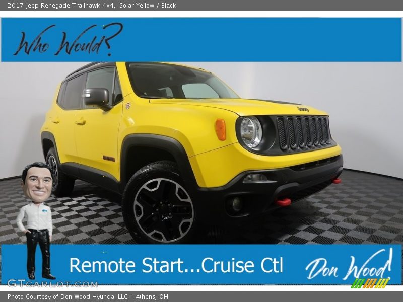 Solar Yellow / Black 2017 Jeep Renegade Trailhawk 4x4