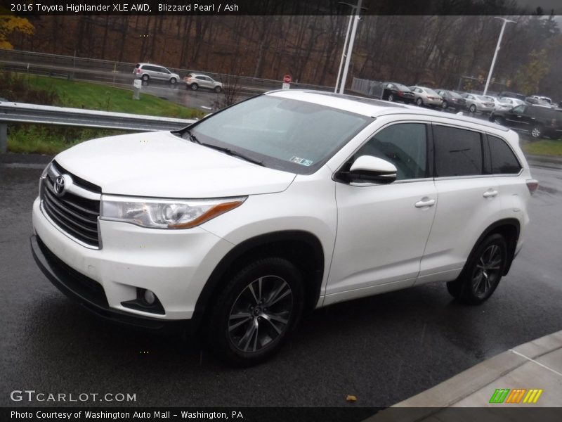 Blizzard Pearl / Ash 2016 Toyota Highlander XLE AWD