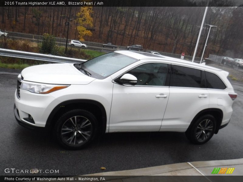 Blizzard Pearl / Ash 2016 Toyota Highlander XLE AWD