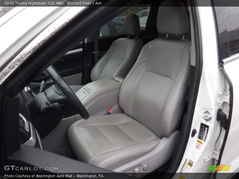 Blizzard Pearl / Ash 2016 Toyota Highlander XLE AWD