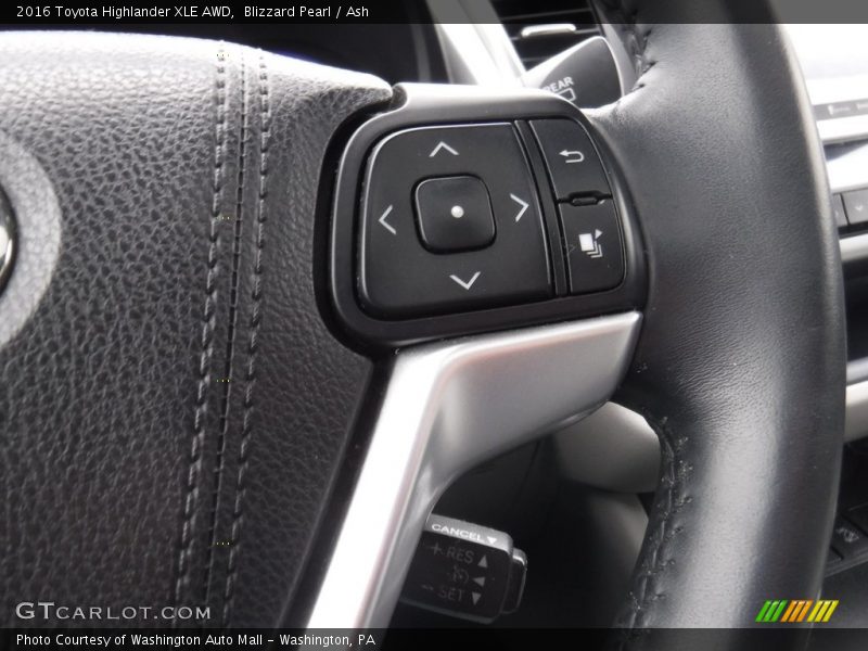 Blizzard Pearl / Ash 2016 Toyota Highlander XLE AWD