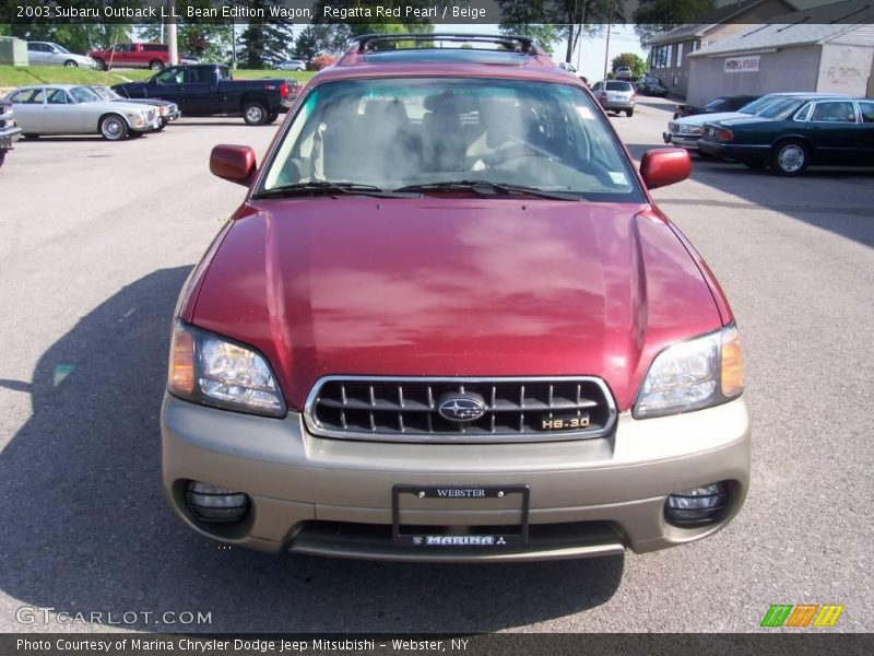 Regatta Red Pearl / Beige 2003 Subaru Outback L.L. Bean Edition Wagon